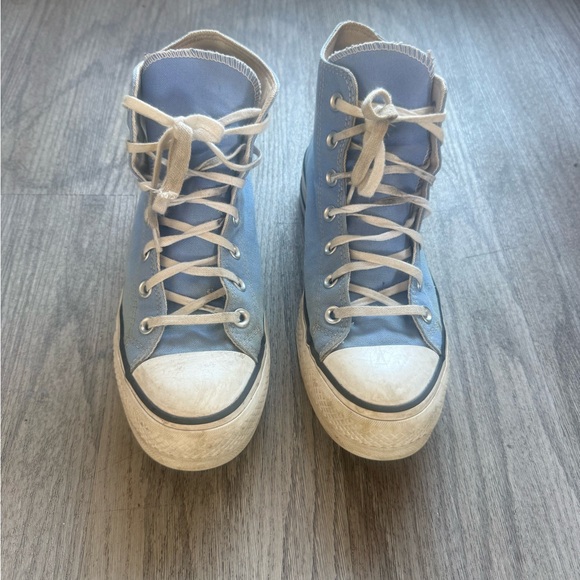 Converse Shoes - Converse Classic High-Top Canvas Sneakers - Light Blue